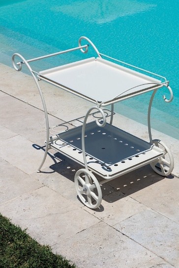BAR CART with 1 stone top